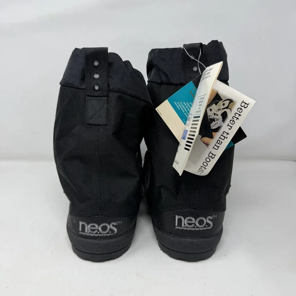 NEOS Traveller T1A Overshoes Mens Medium Black Waterproof Nylon Rain Snow Boots